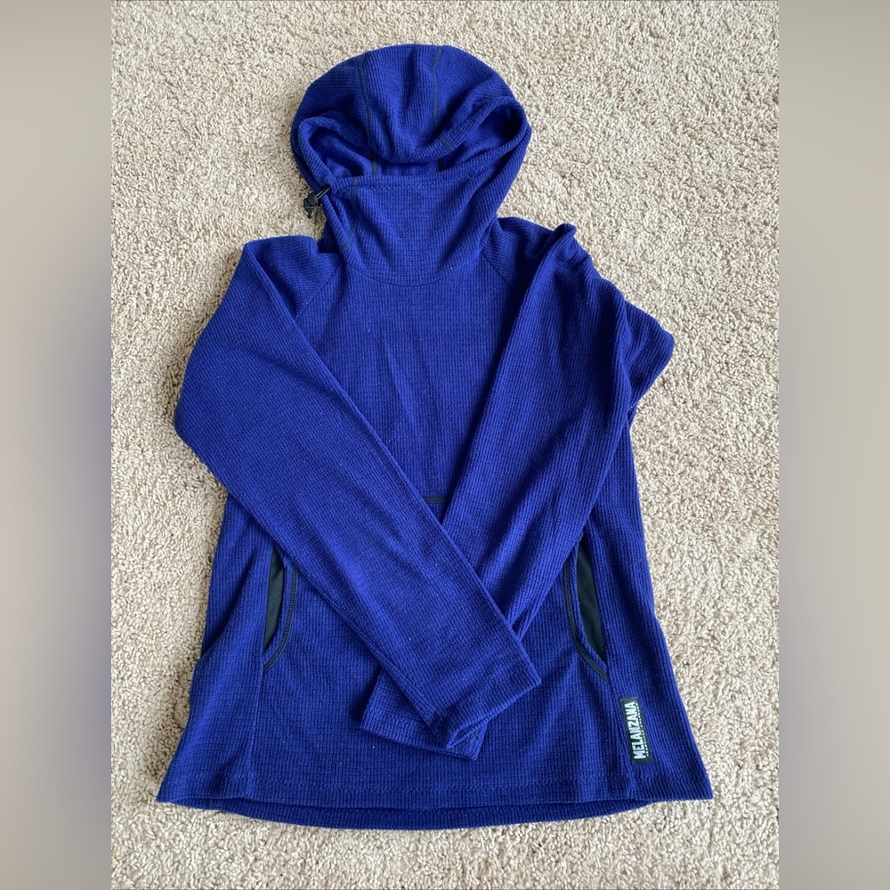 Melenzana Pullover Fleece Hoodie-XS